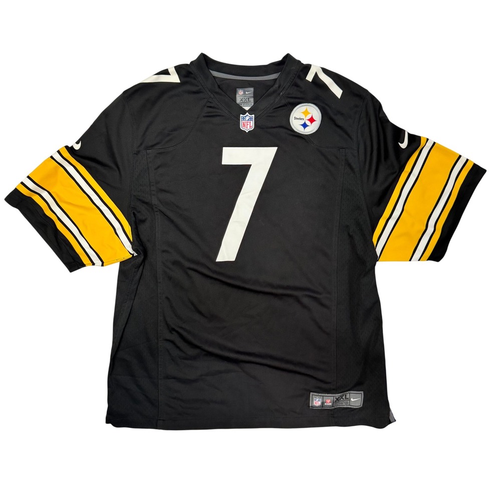 Nike Pittsburgh Steelers Ben Roethlisberger 7 Jersey Mens XXL Black 472808-010
